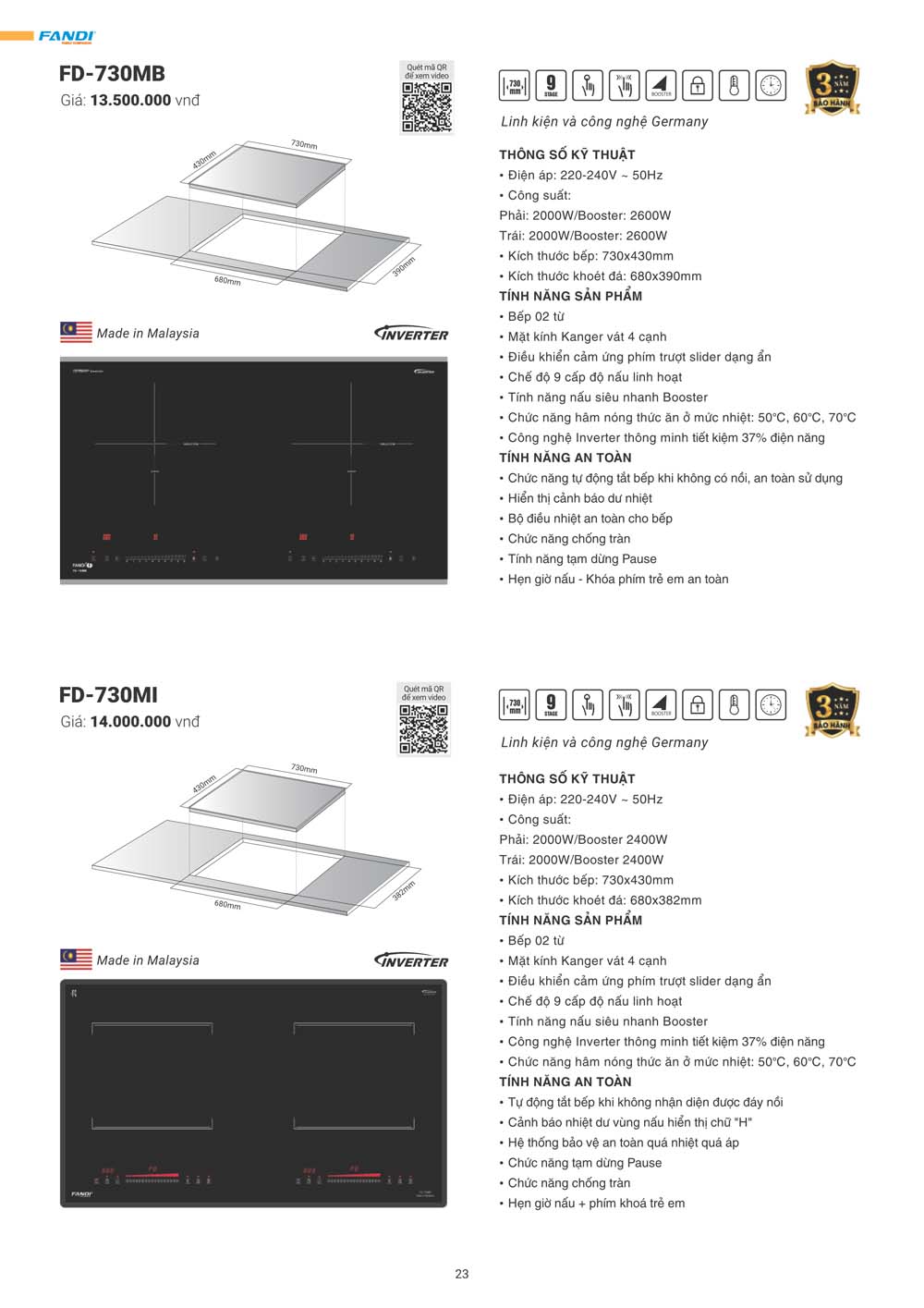 Catalogue FANDI 2024 – Bang gia thiet bi nha bep 023