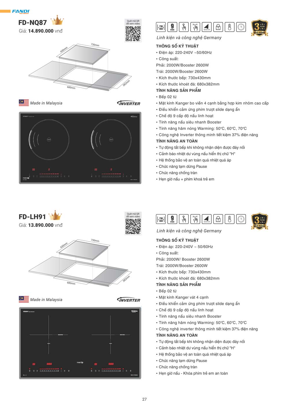 Catalogue FANDI 2024 – Bang gia thiet bi nha bep 027