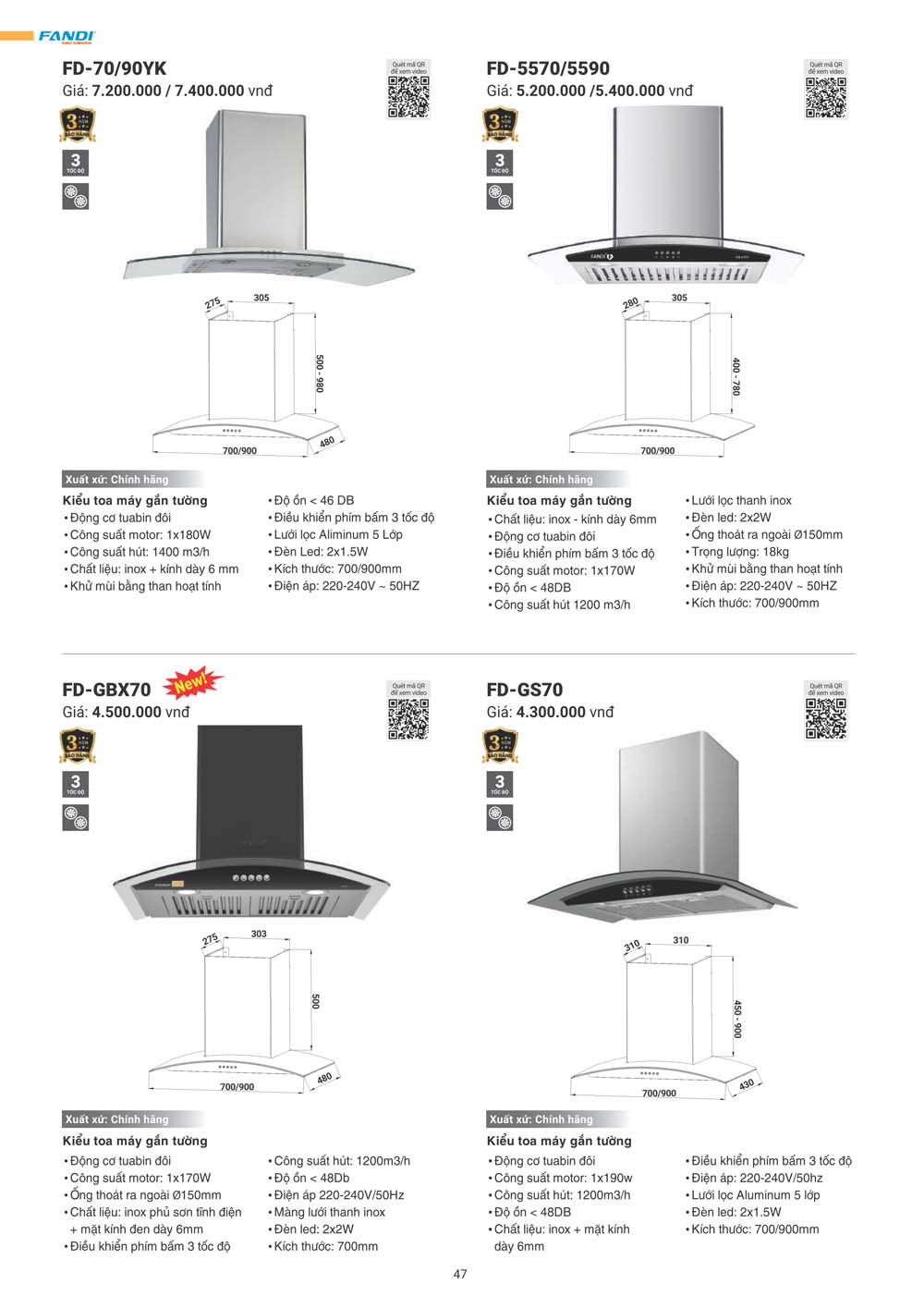 Catalogue FANDI 2024 – Bang gia thiet bi nha bep 047