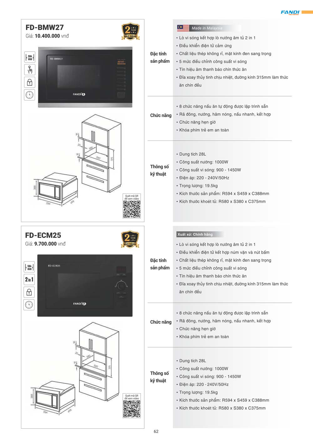 Catalogue FANDI 2024 – Bang gia thiet bi nha bep 062