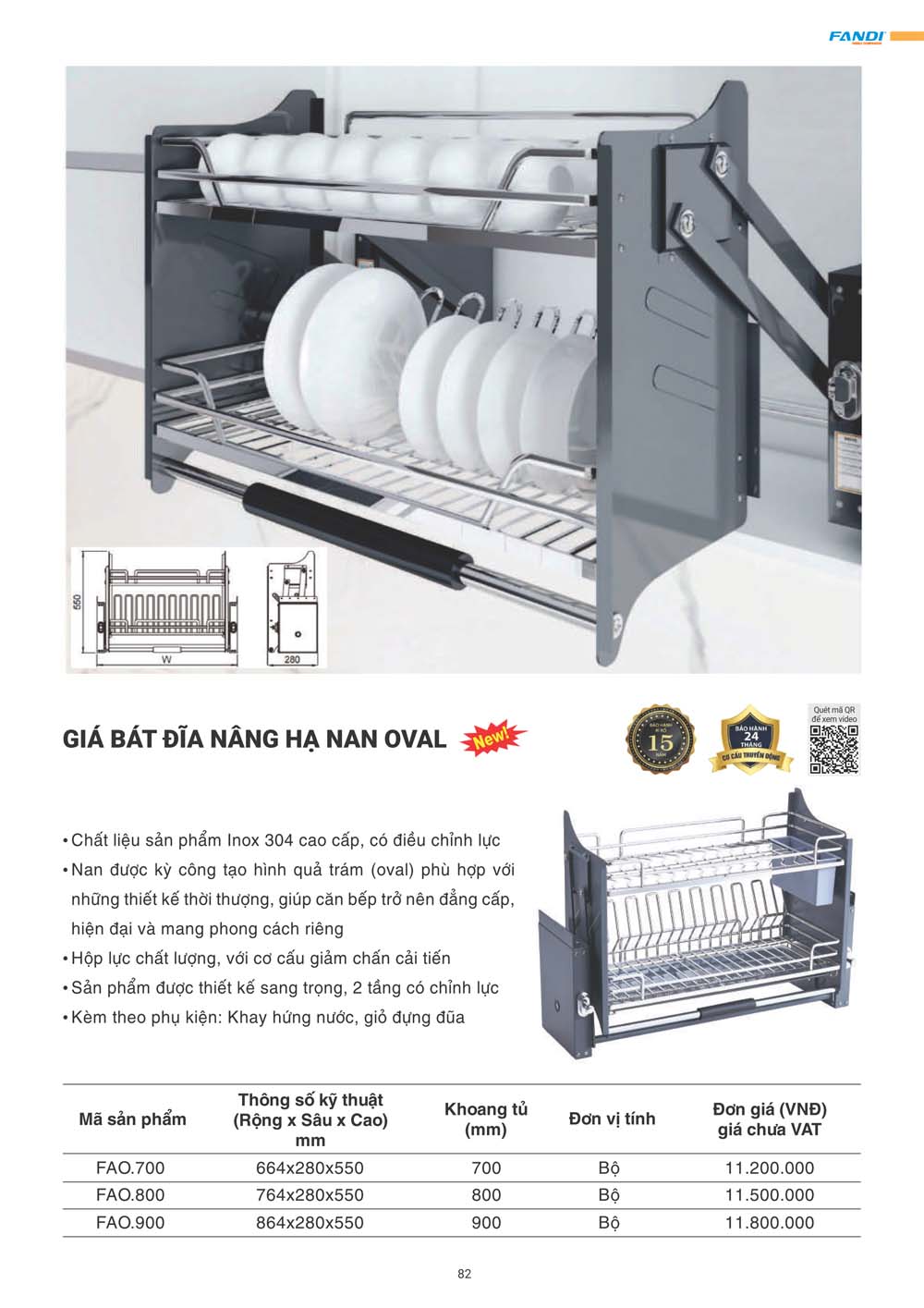 Catalogue FANDI 2024 – Bang gia thiet bi nha bep 082