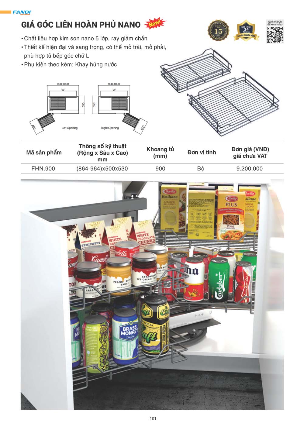 Catalogue FANDI 2024 – Bang gia thiet bi nha bep 101