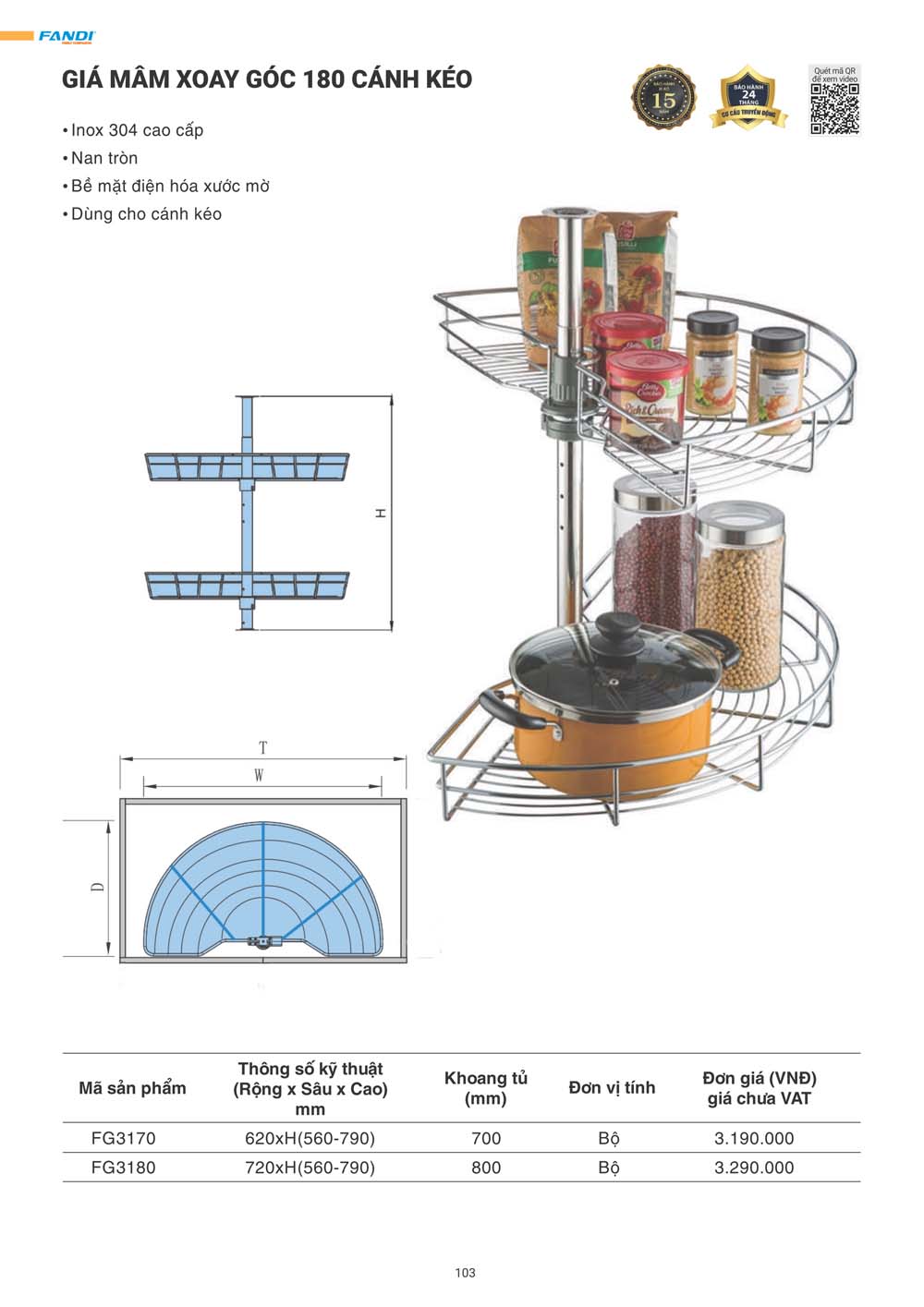 Catalogue FANDI 2024 – Bang gia thiet bi nha bep 103