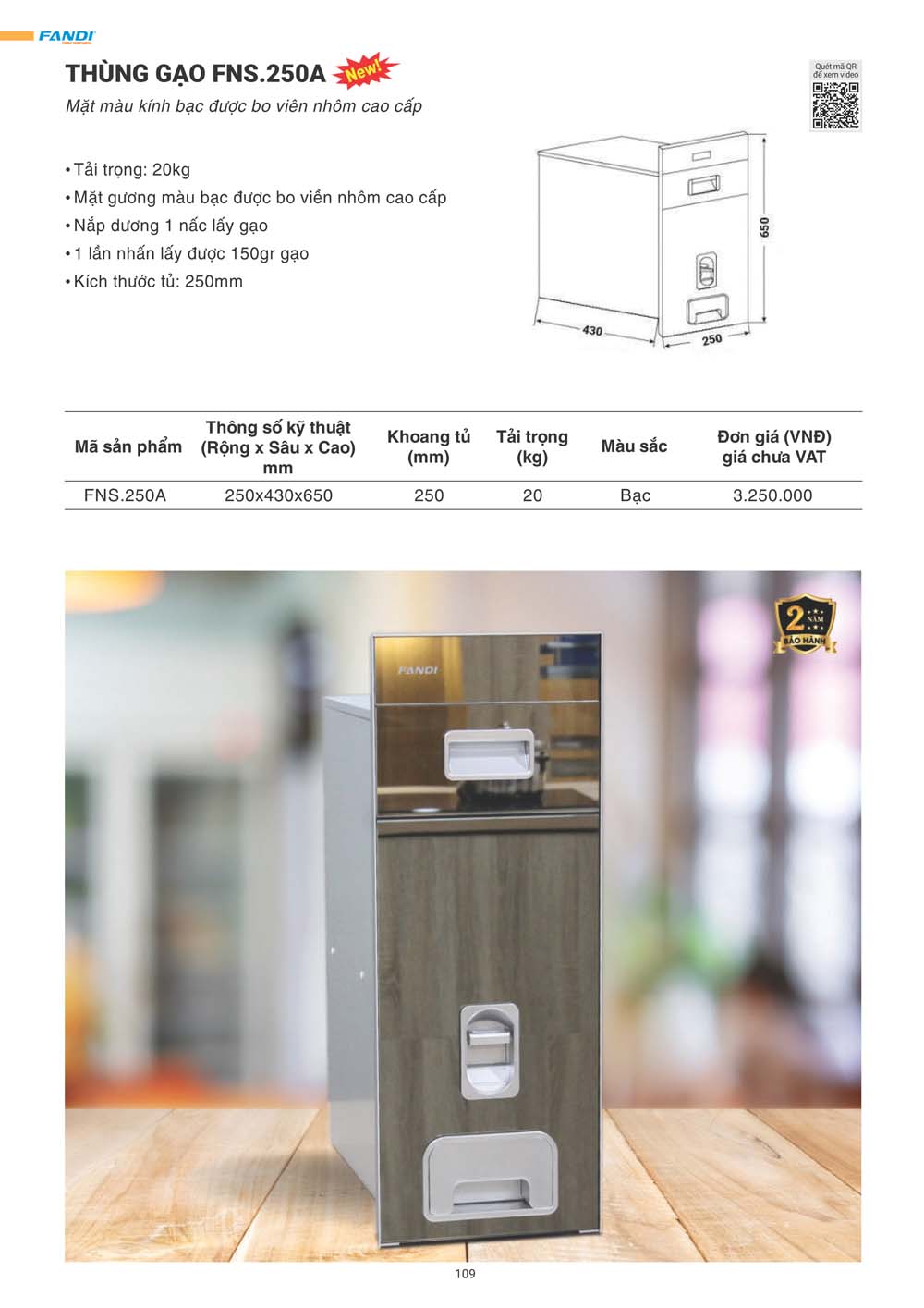 Catalogue FANDI 2024 – Bang gia thiet bi nha bep 109