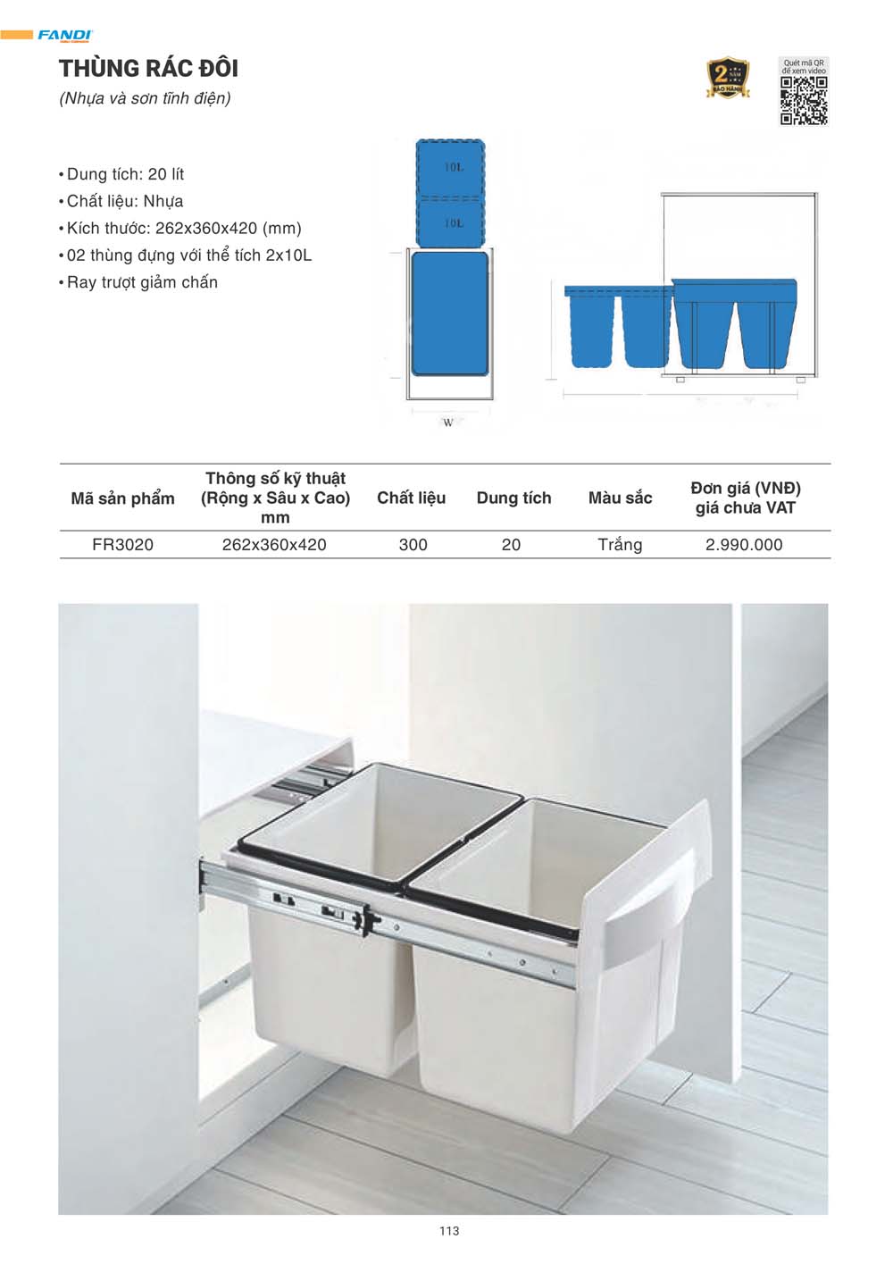 Catalogue FANDI 2024 – Bang gia thiet bi nha bep 113