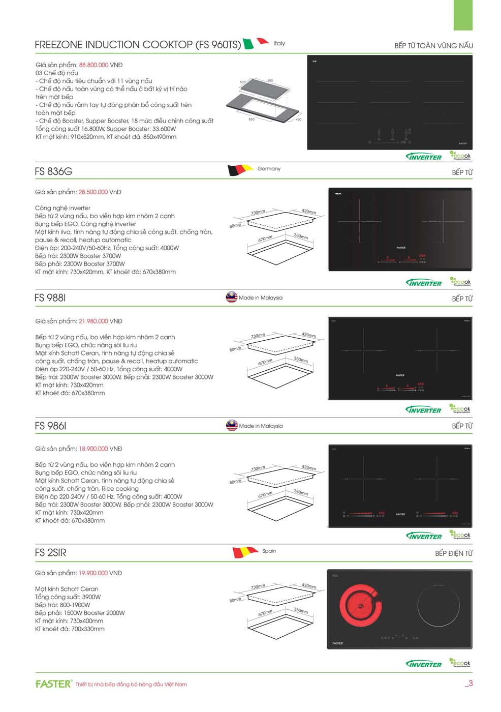 Catalogue FASTER 2023 – Bang gia thiet bi nha bep 02 2