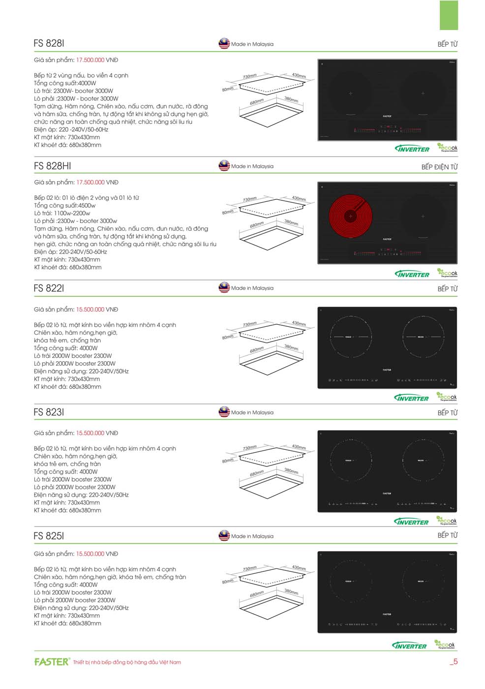 Catalogue FASTER 2023 – Bang gia thiet bi nha bep 03 2
