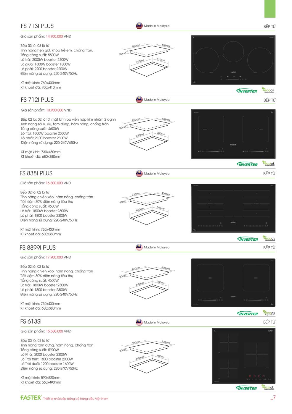 Catalogue FASTER 2023 – Bang gia thiet bi nha bep 04 2