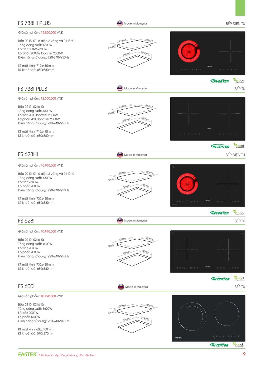 Catalogue FASTER 2023 – Bang gia thiet bi nha bep 05 2