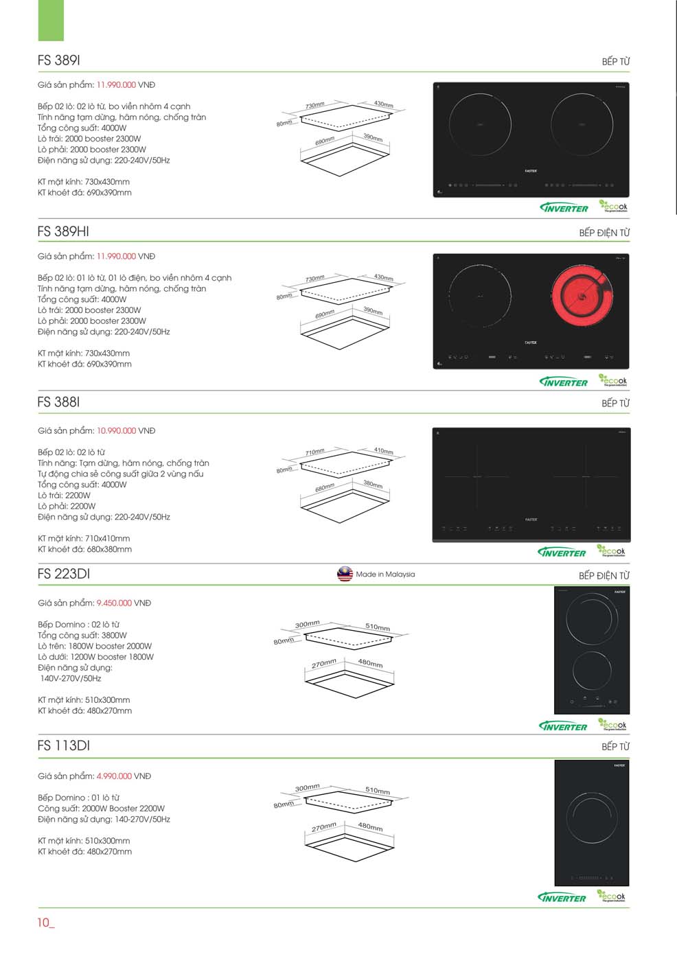 Catalogue FASTER 2023 – Bang gia thiet bi nha bep 06 1