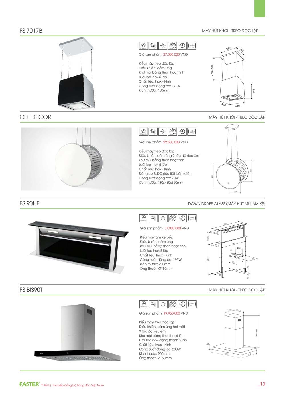 Catalogue FASTER 2023 – Bang gia thiet bi nha bep 07 2