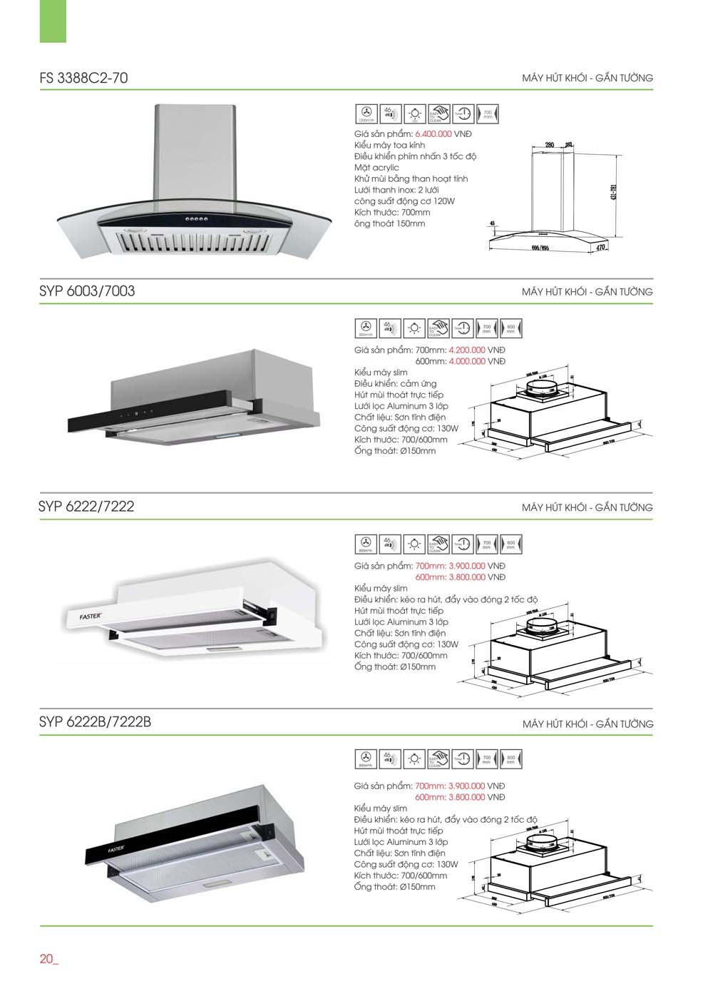 Catalogue FASTER 2023 – Bang gia thiet bi nha bep 11 1