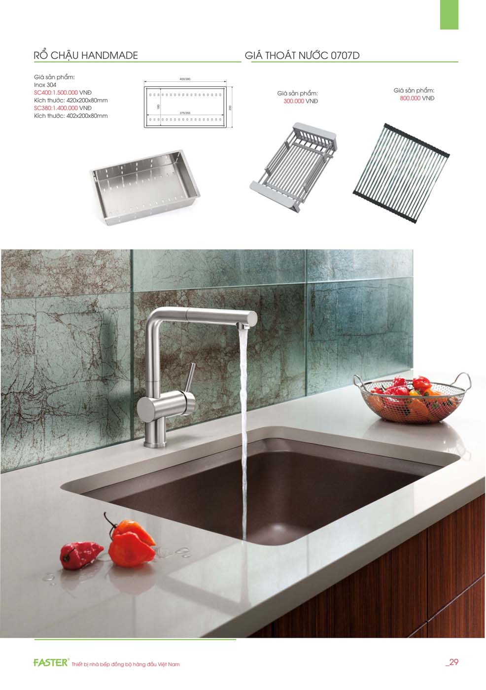 Catalogue FASTER 2023 – Bang gia thiet bi nha bep 15 2