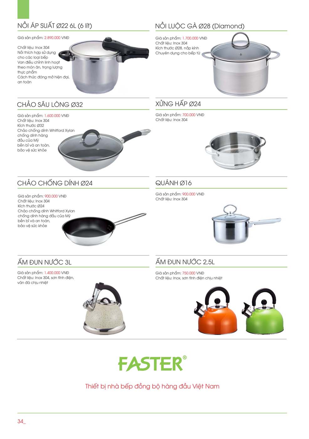 Catalogue FASTER 2023 – Bang gia thiet bi nha bep 18 1