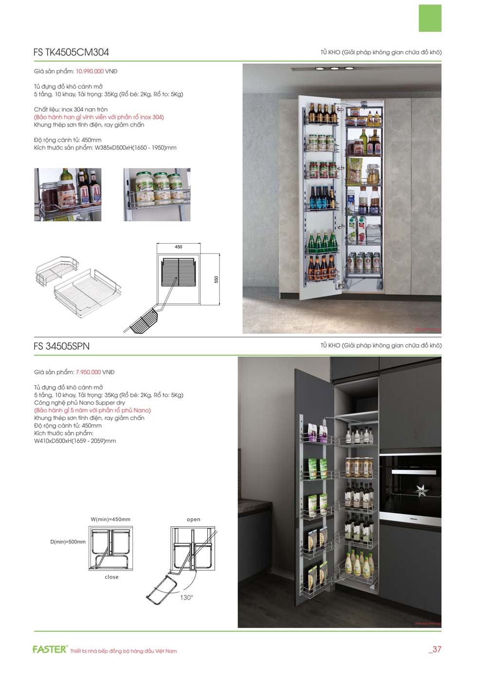 Catalogue FASTER 2023 – Bang gia thiet bi nha bep 19 2