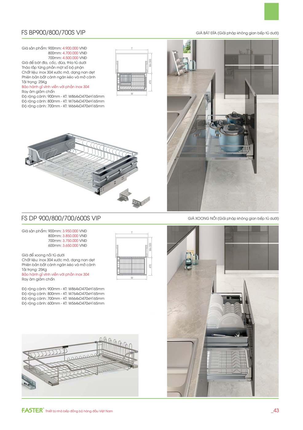 Catalogue FASTER 2023 – Bang gia thiet bi nha bep 22 2