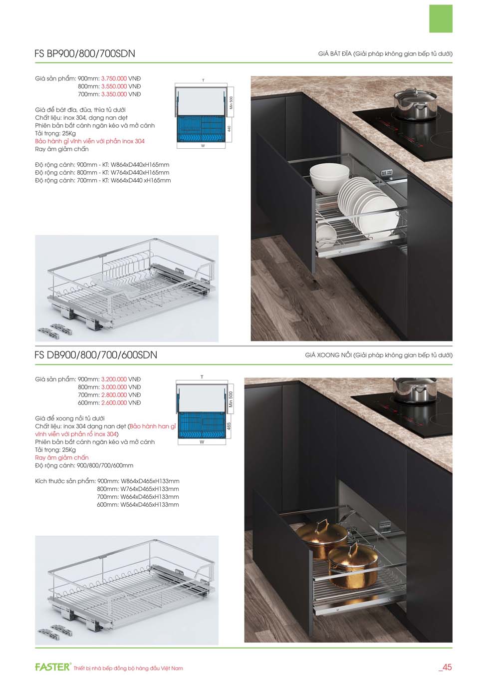Catalogue FASTER 2023 – Bang gia thiet bi nha bep 23 2