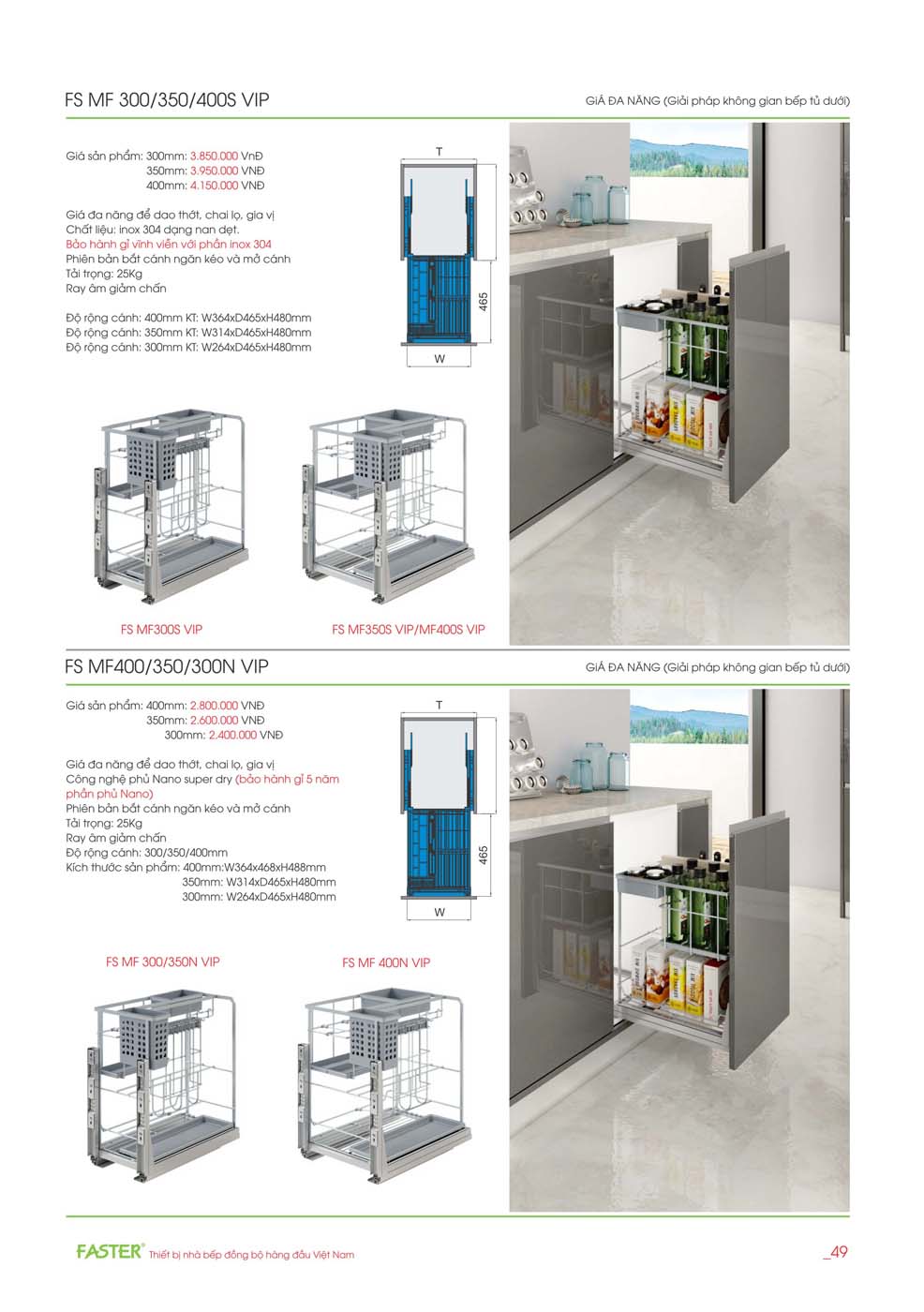 Catalogue FASTER 2023 – Bang gia thiet bi nha bep 25 2