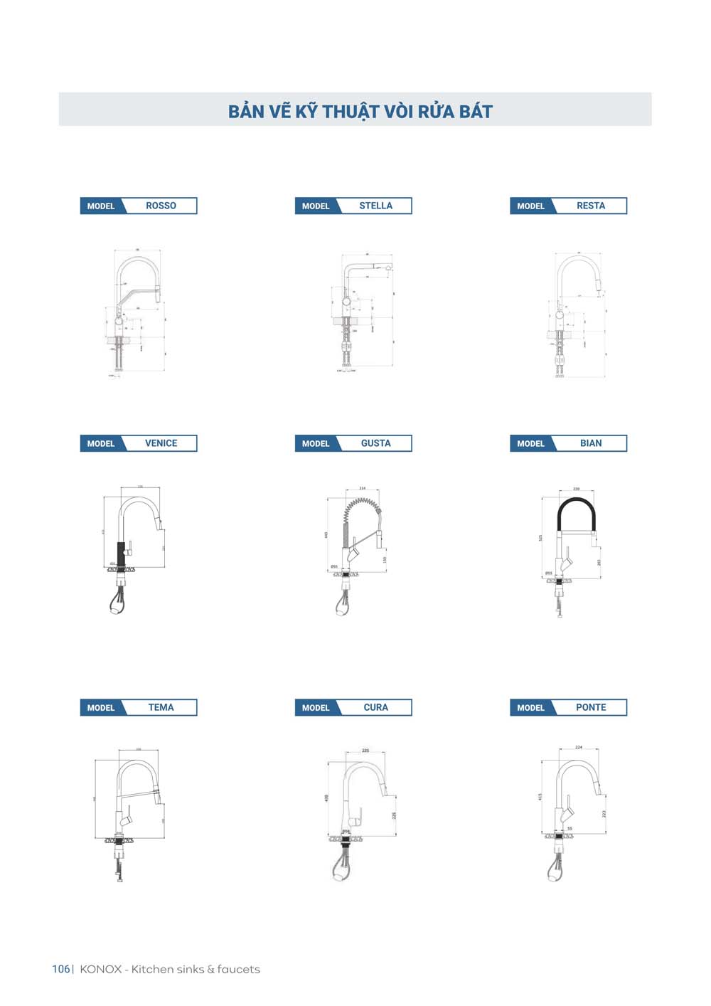 Catalogue KONOX 2023 – Bang gia thiet bi nha bep 106