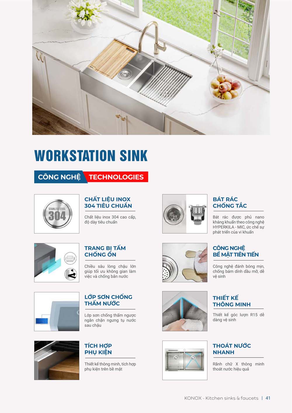 Catalogue KONOX 2023 – Bang gia thiet bi nha bep 41