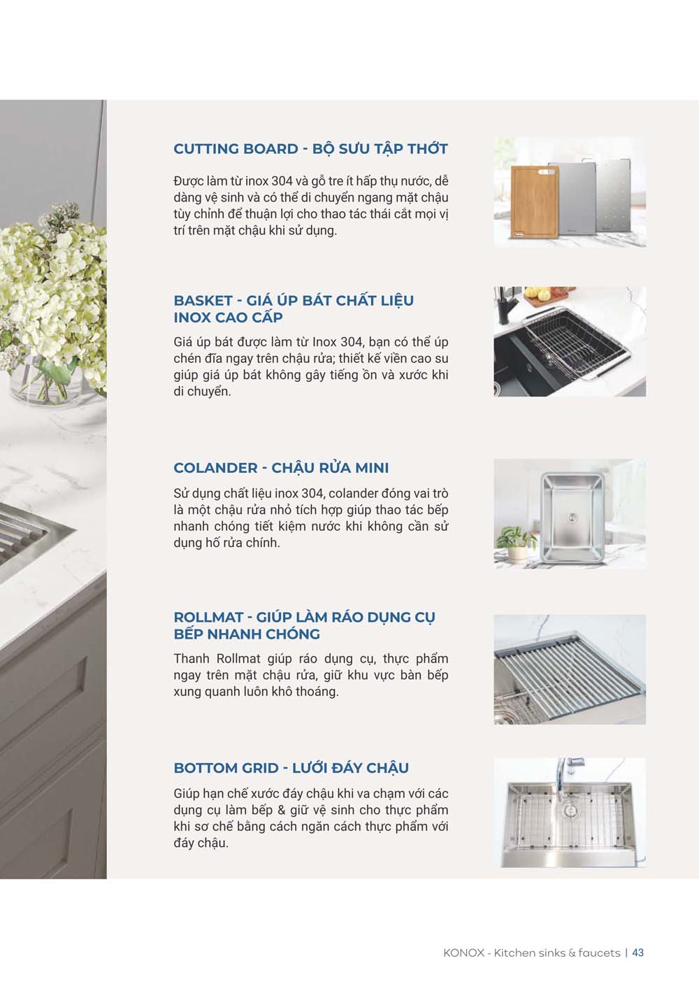 Catalogue KONOX 2023 – Bang gia thiet bi nha bep 43