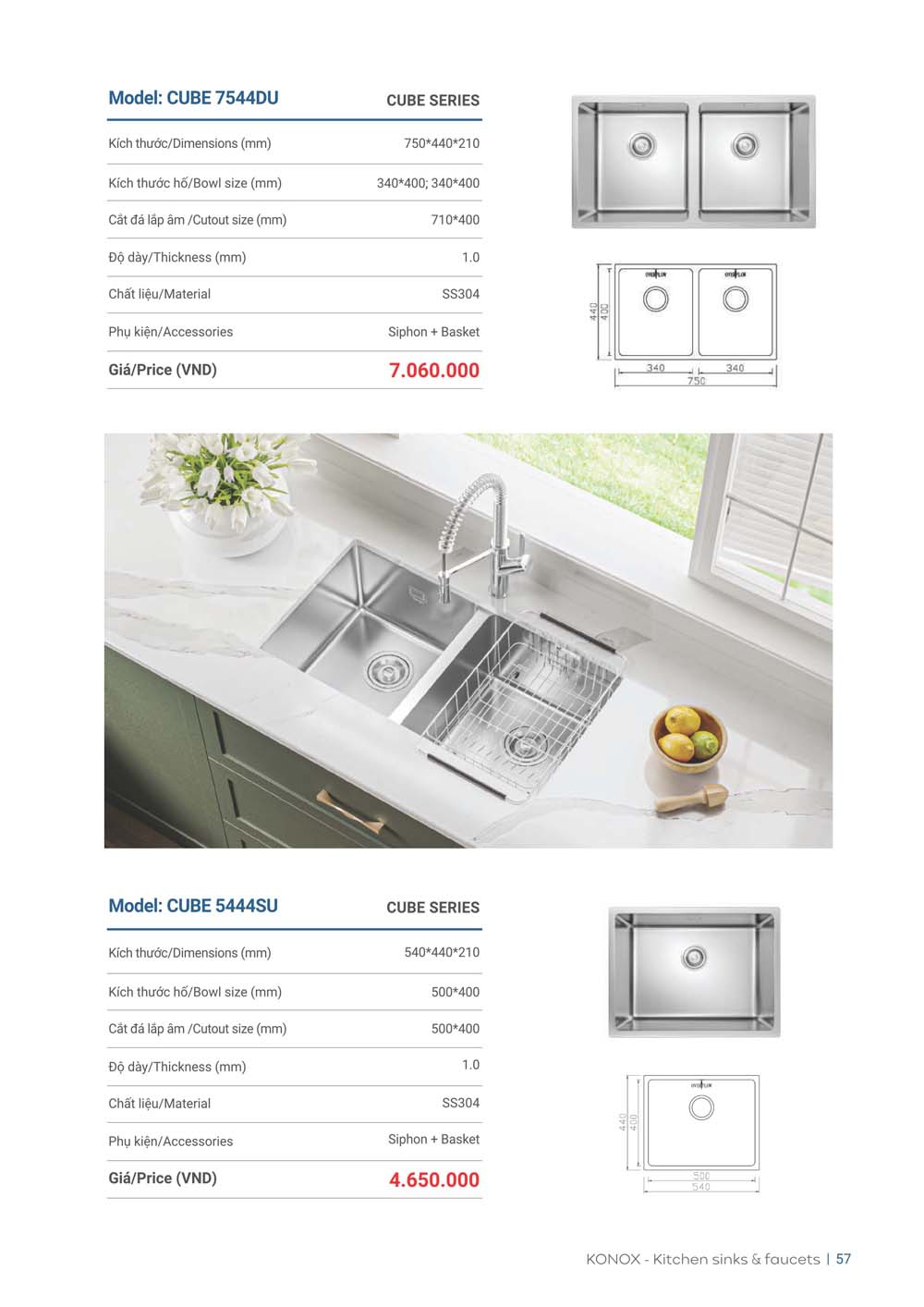 Catalogue KONOX 2023 – Bang gia thiet bi nha bep 57