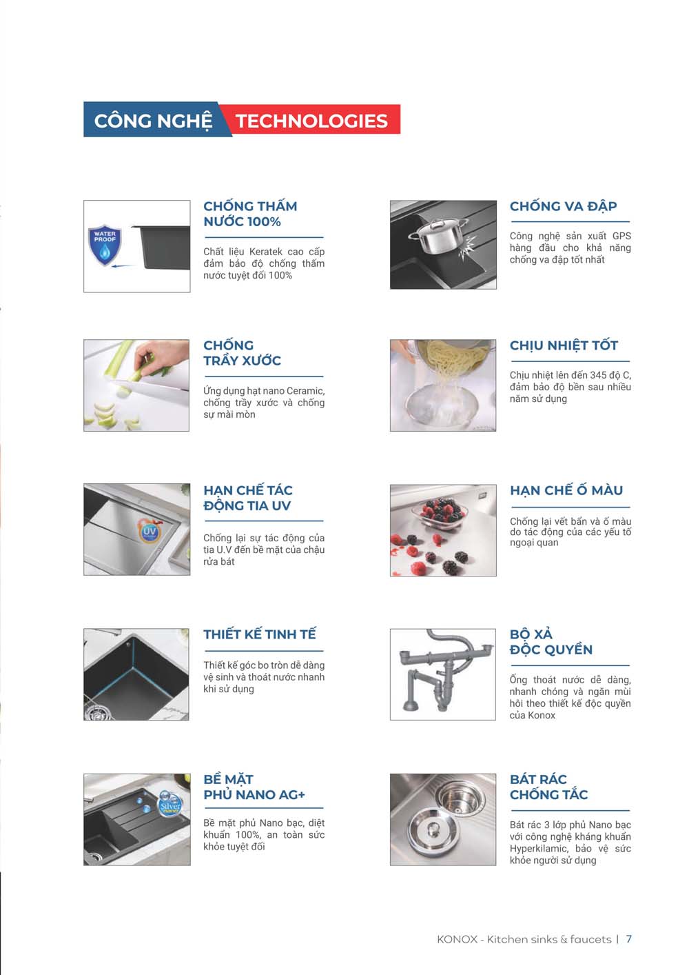 Catalogue KONOX 2023 – Bang gia thiet bi nha bep 7