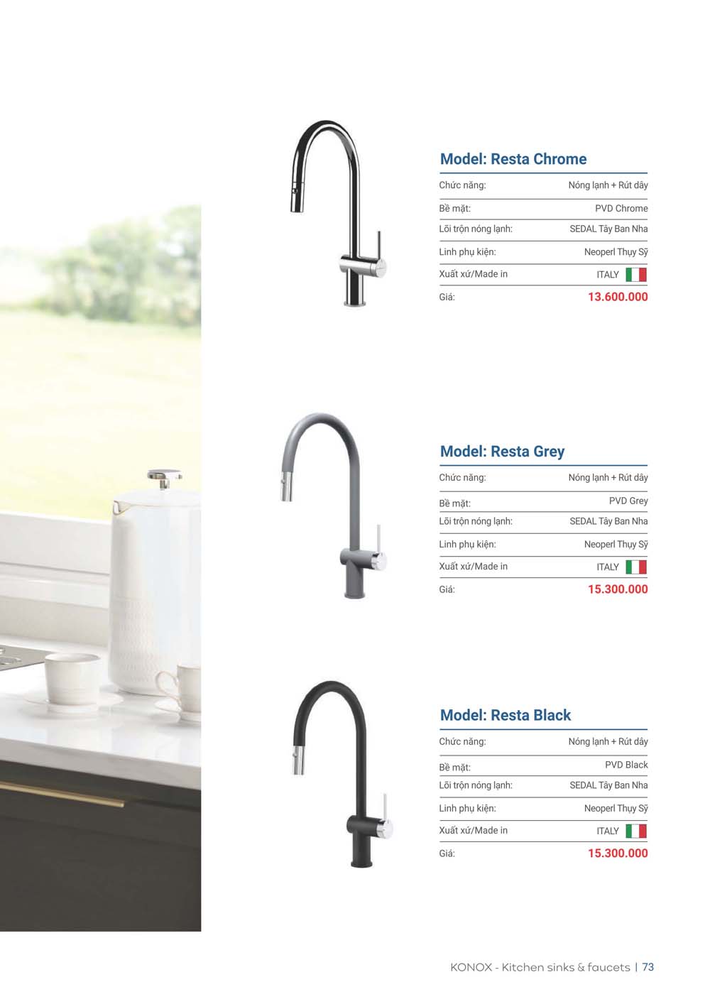 Catalogue KONOX 2023 – Bang gia thiet bi nha bep 73