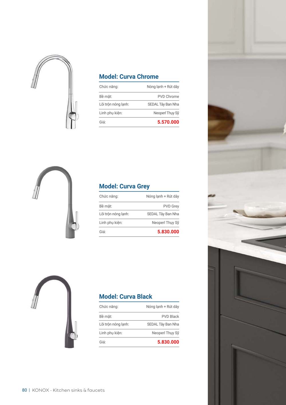 Catalogue KONOX 2023 – Bang gia thiet bi nha bep 80