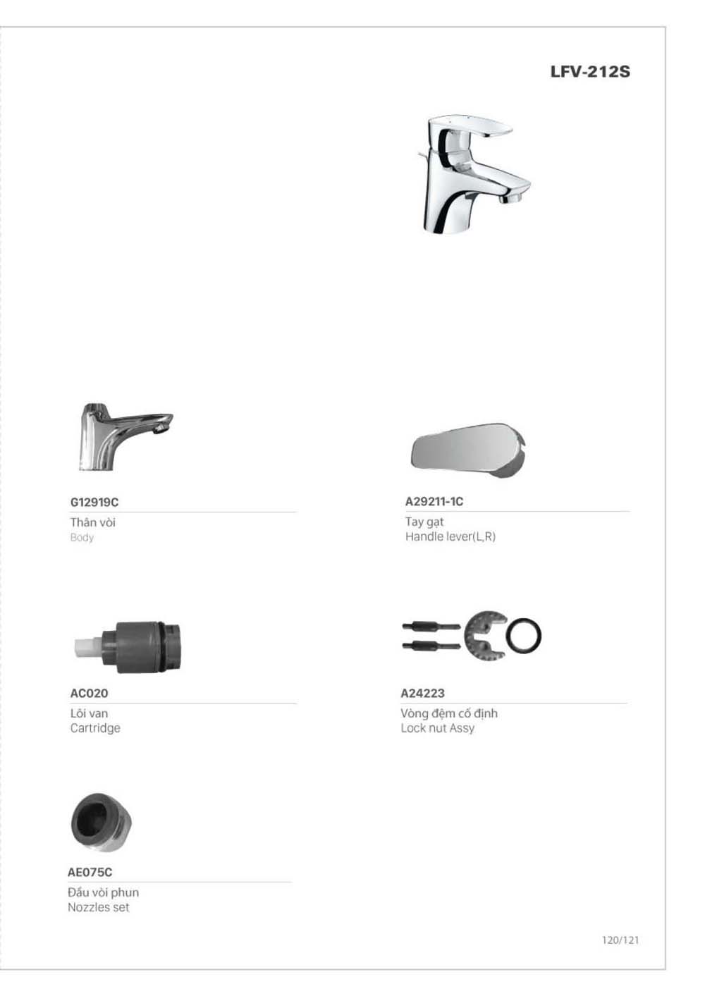 Catalogue Linh phu kien thay the INAX vuathietbi.com 121