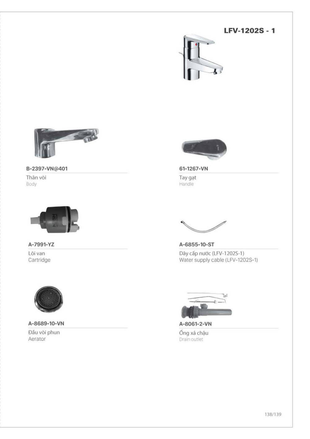 Catalogue Linh phu kien thay the INAX vuathietbi.com 139