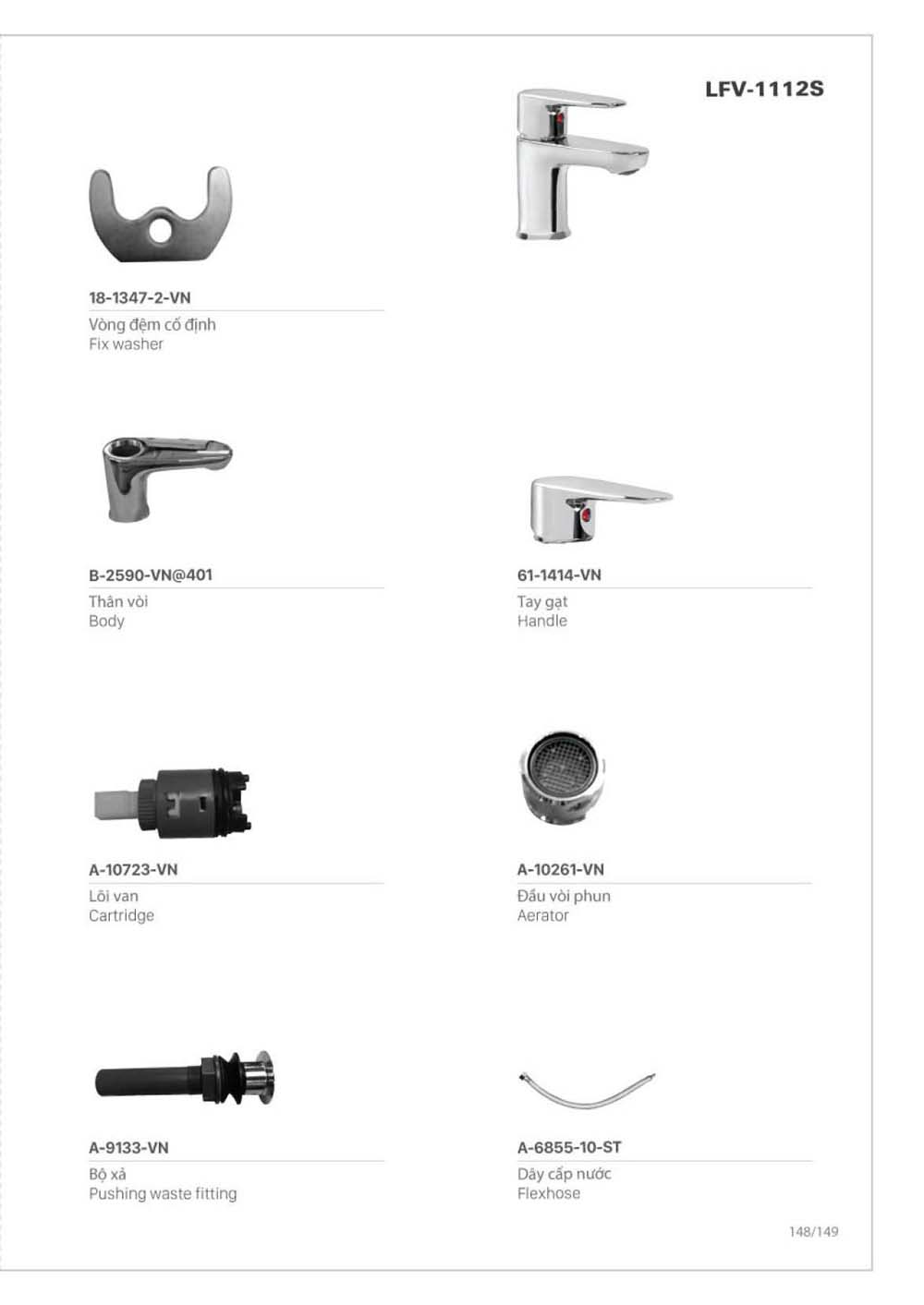 Catalogue Linh phu kien thay the INAX vuathietbi.com 149