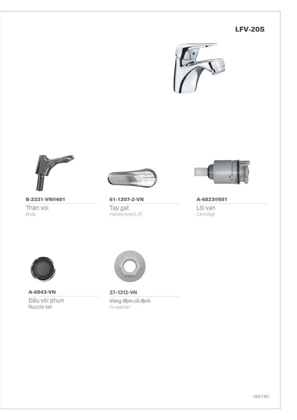 Catalogue Linh phu kien thay the INAX vuathietbi.com 185