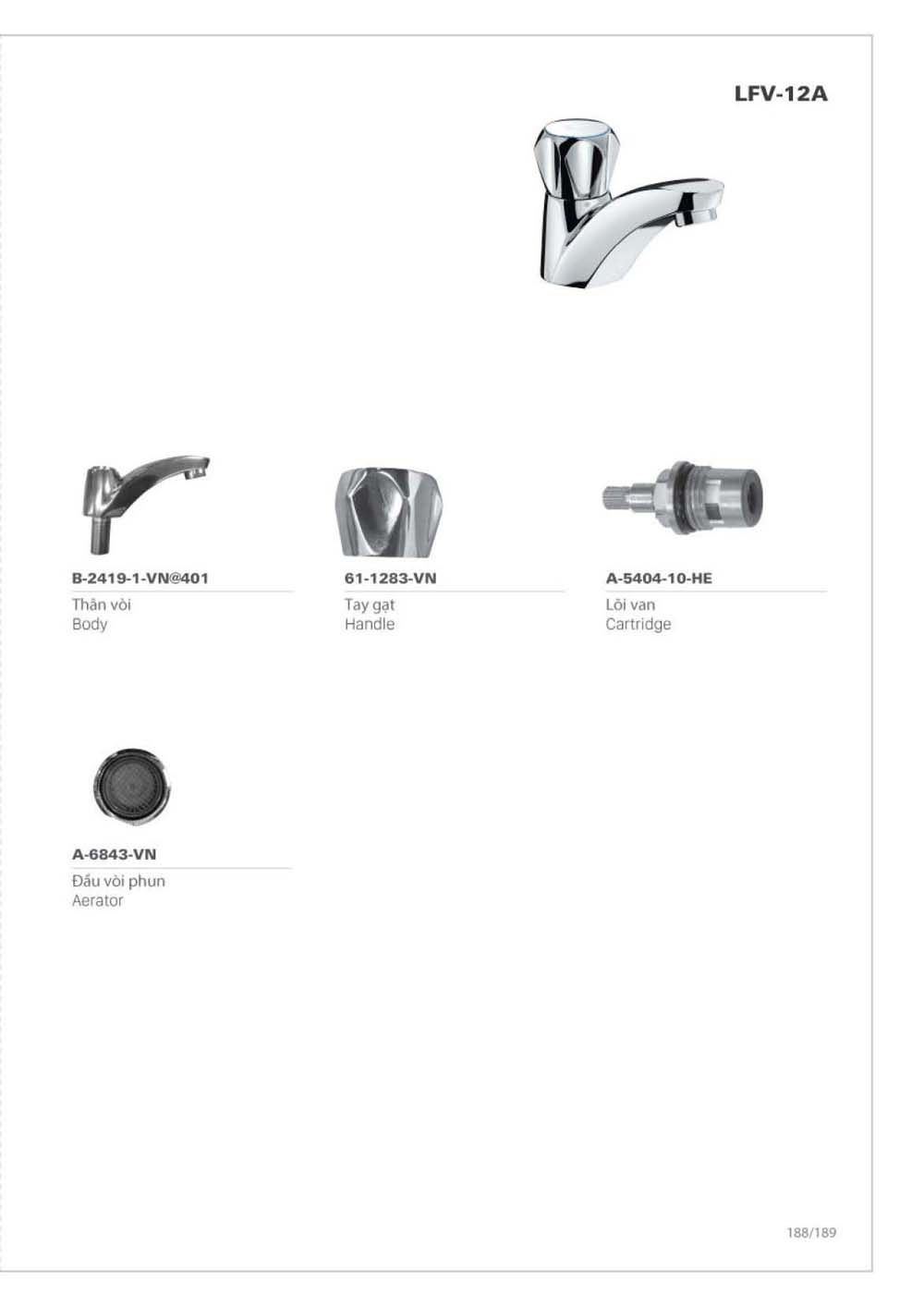 Catalogue Linh phu kien thay the INAX vuathietbi.com 189