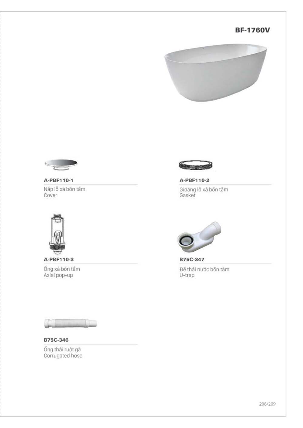 Catalogue Linh phu kien thay the INAX vuathietbi.com 209