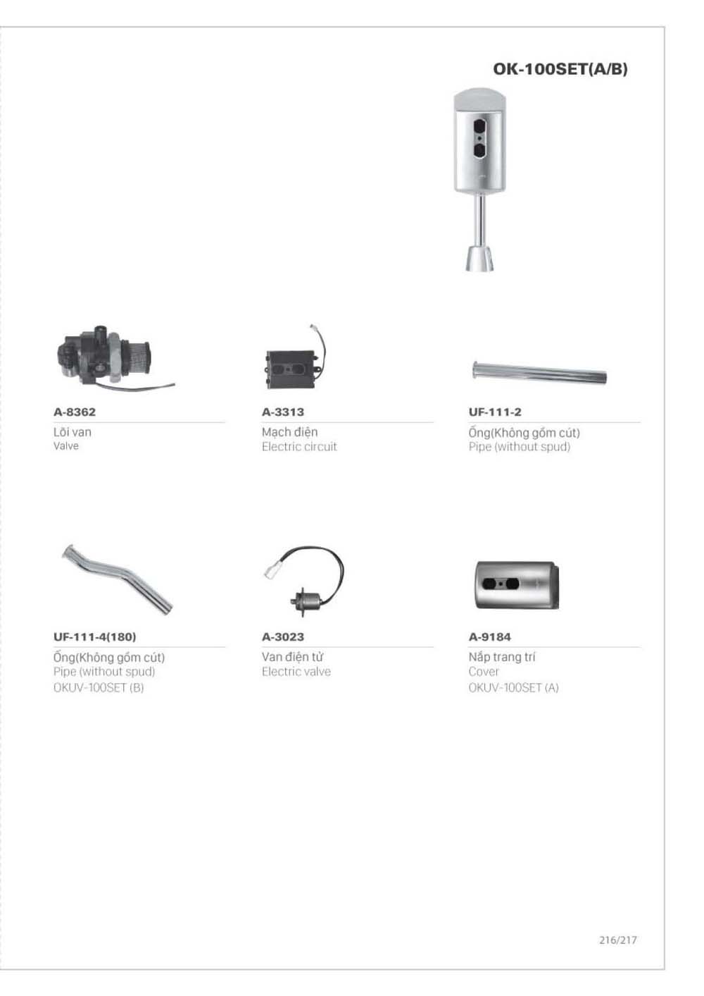 Catalogue Linh phu kien thay the INAX vuathietbi.com 217