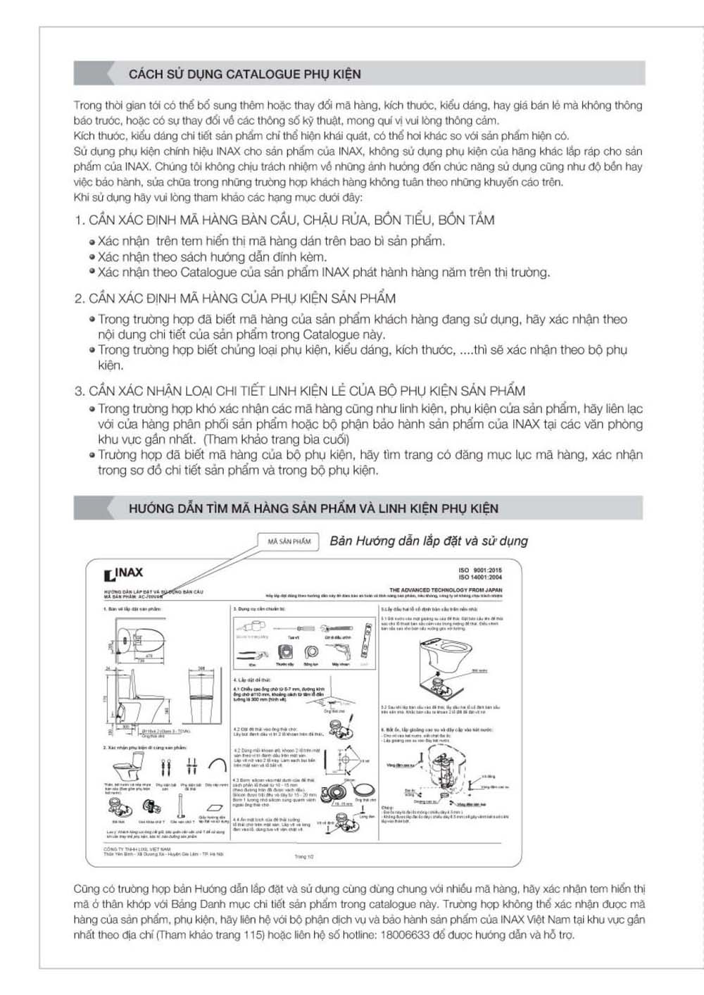 Catalogue Linh phu kien thay the INAX vuathietbi.com 230