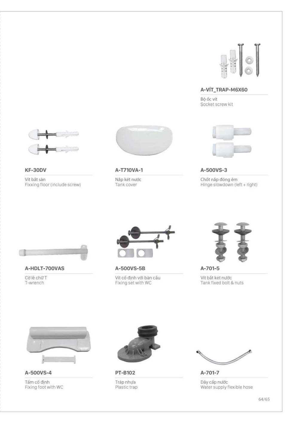Catalogue Linh phu kien thay the INAX vuathietbi.com 65