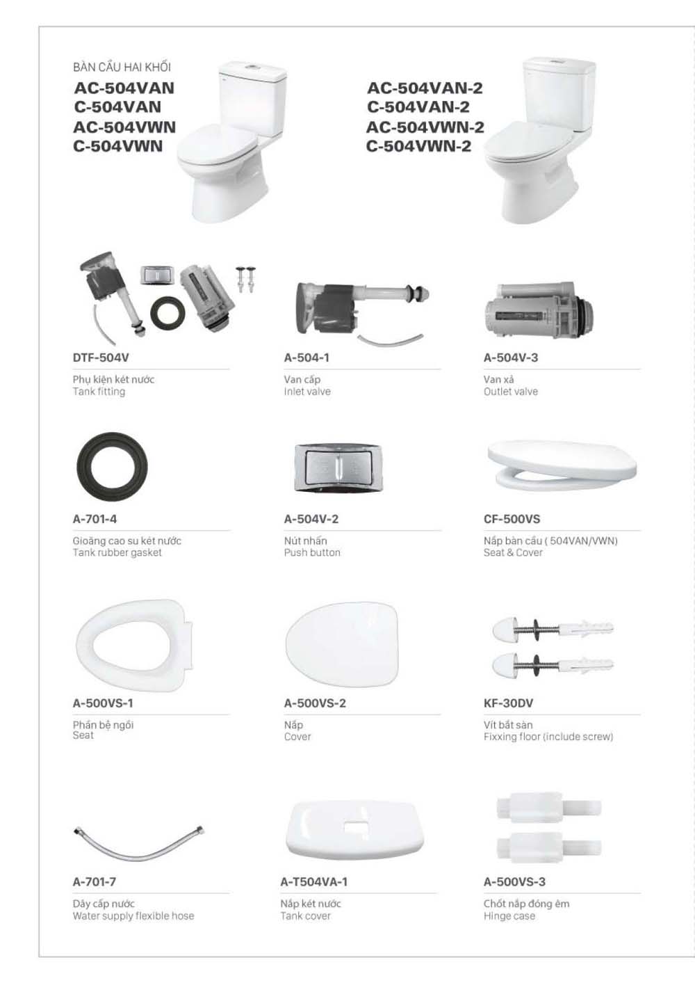 Catalogue Linh phu kien thay the INAX vuathietbi.com 68