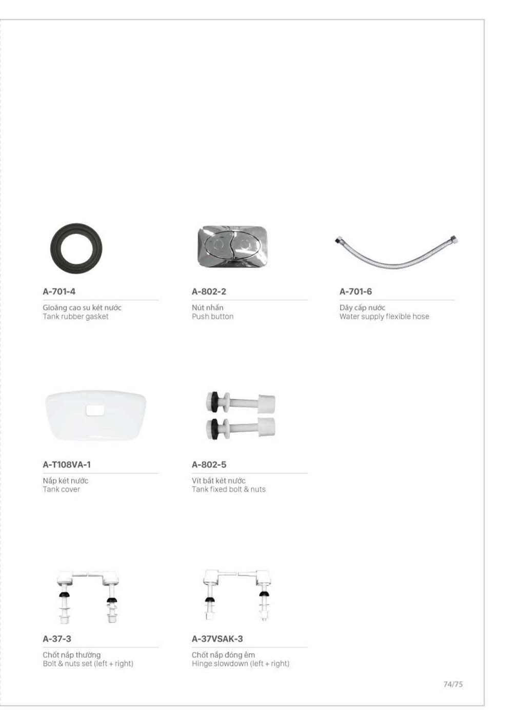 Catalogue Linh phu kien thay the INAX vuathietbi.com 75
