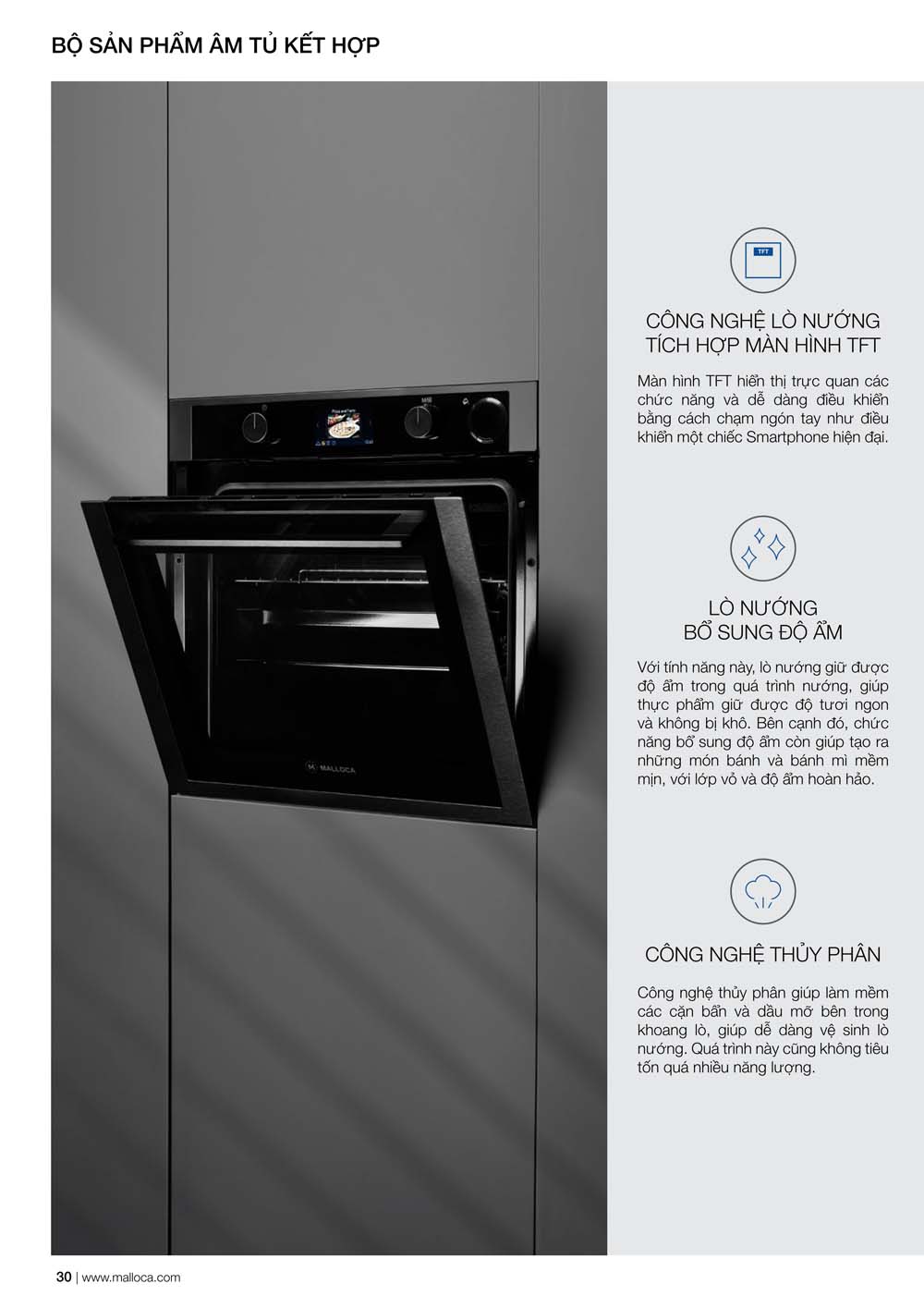 Catalogue MALLOCA 2024 Bang gia Thiet bi nha bep nhap khau vuathietbi.com 30