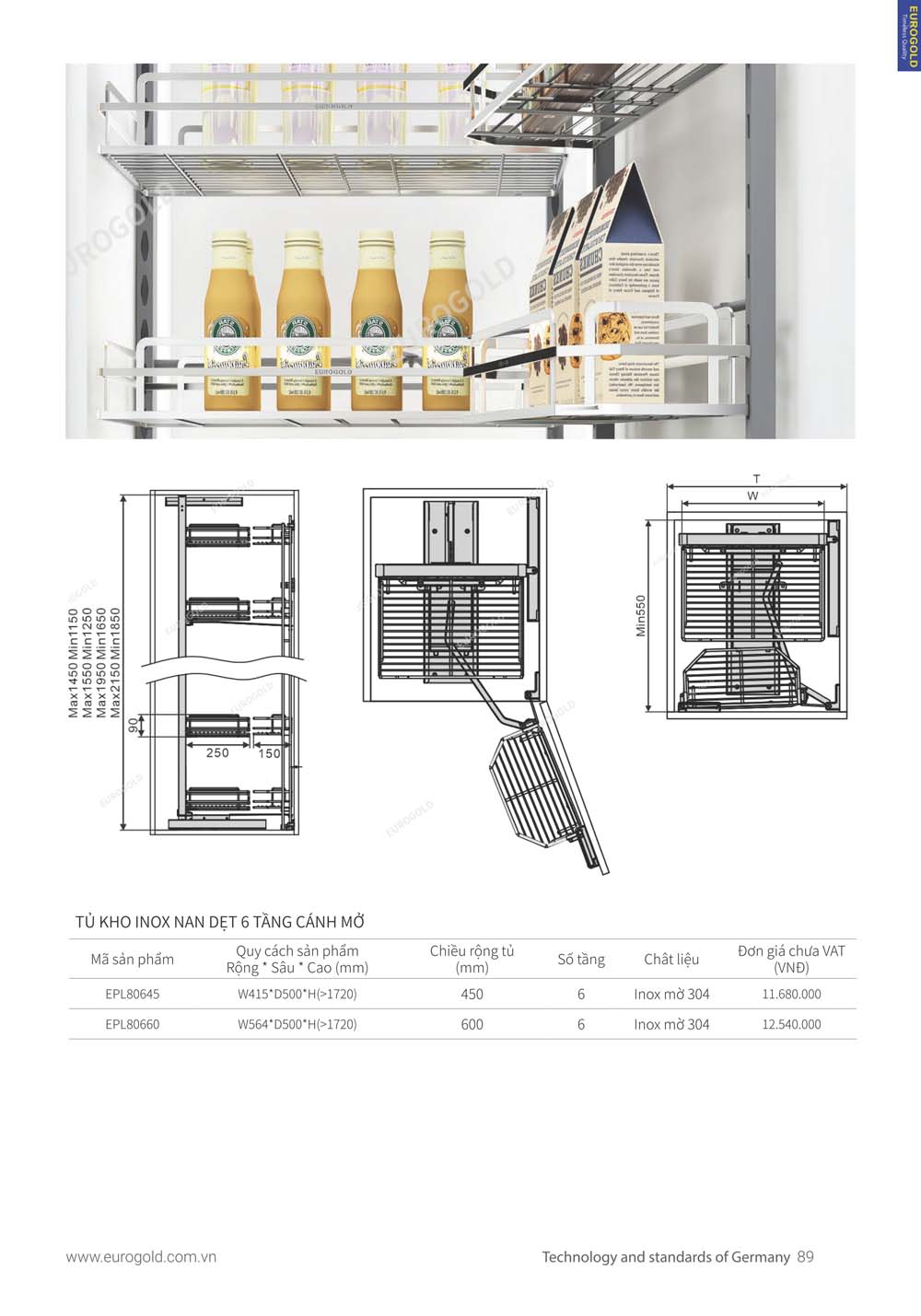 Catalogue Phu kien tu bep EUROGOLD 2024 vuathietbi.com 083