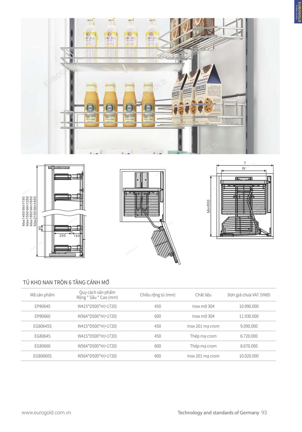 Catalogue Phu kien tu bep EUROGOLD 2024 vuathietbi.com 087