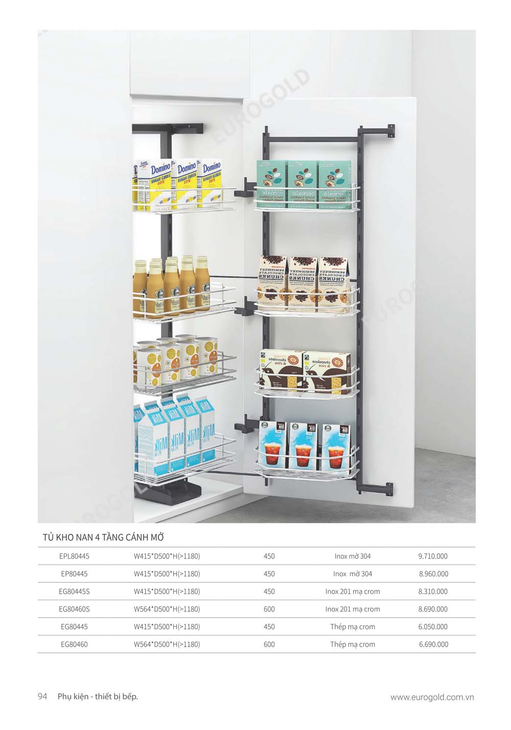 Catalogue Phu kien tu bep EUROGOLD 2024 vuathietbi.com 088