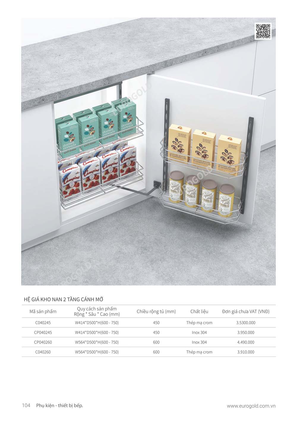 Catalogue Phu kien tu bep EUROGOLD 2024 vuathietbi.com 098