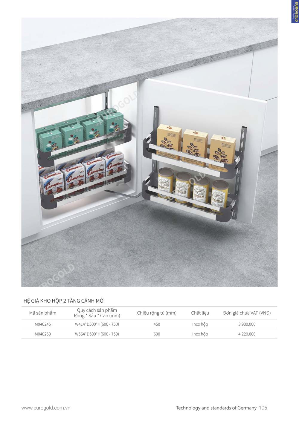 Catalogue Phu kien tu bep EUROGOLD 2024 vuathietbi.com 099