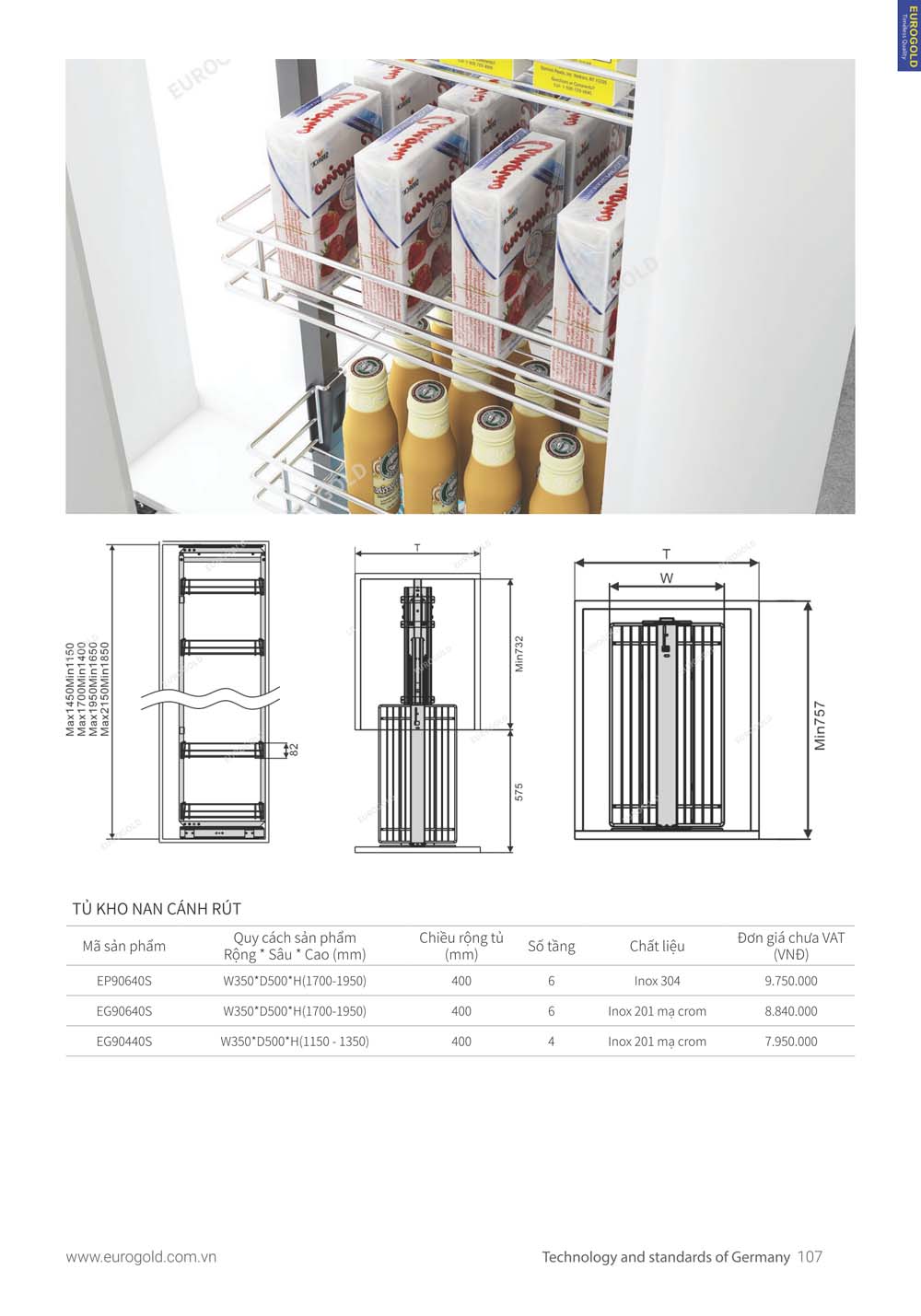 Catalogue Phu kien tu bep EUROGOLD 2024 vuathietbi.com 101