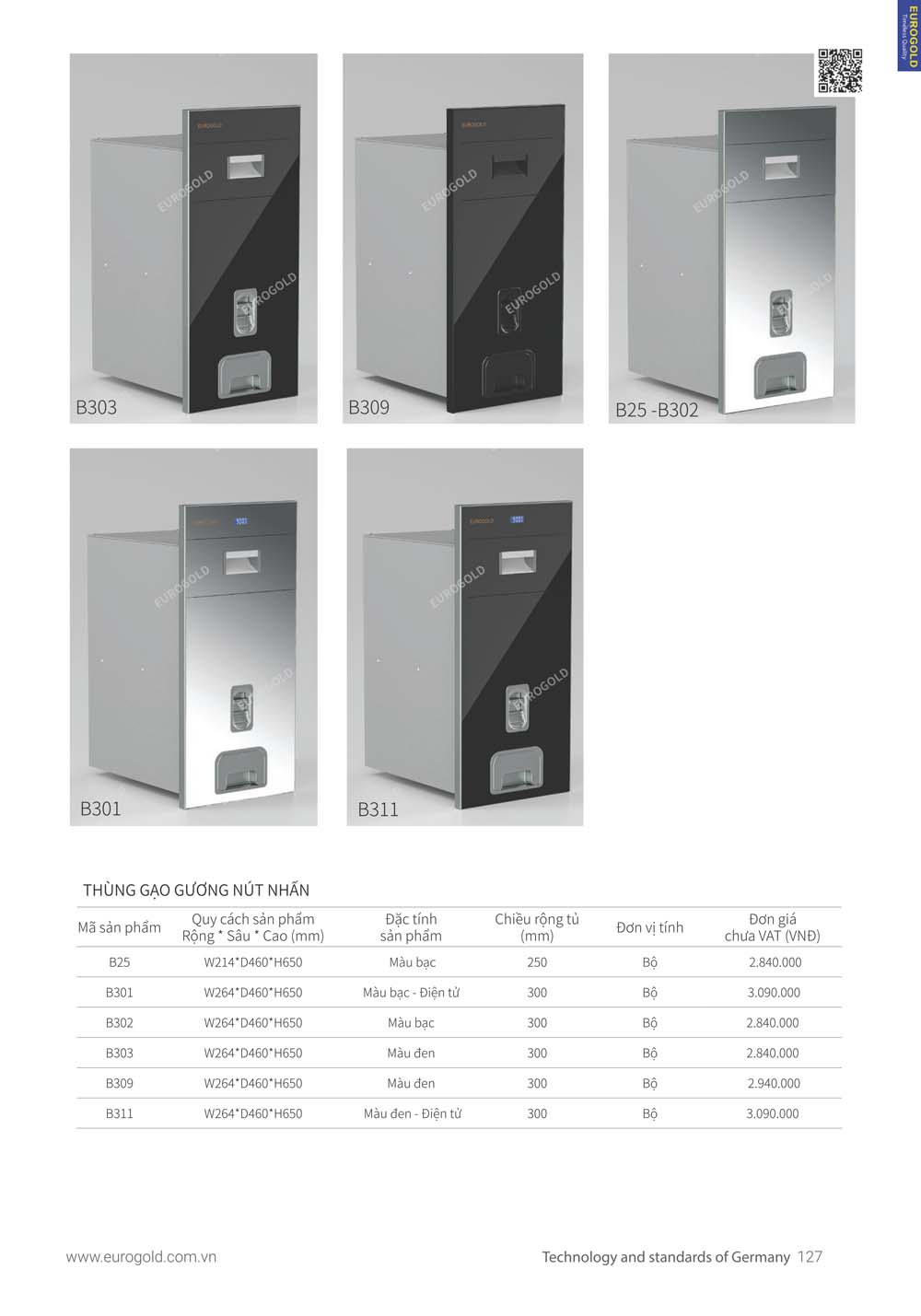 Catalogue Phu kien tu bep EUROGOLD 2024 vuathietbi.com 121
