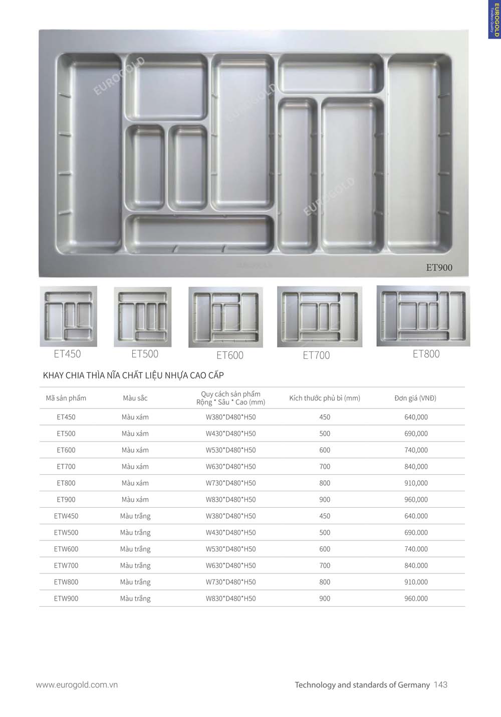 Catalogue Phu kien tu bep EUROGOLD 2024 vuathietbi.com 137