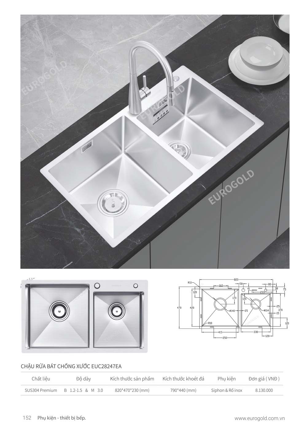 Catalogue Phu kien tu bep EUROGOLD 2024 vuathietbi.com 146